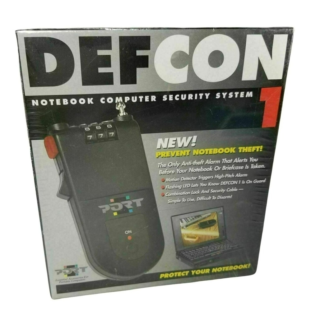 Port Defcon‎ 1 SEL0400 Laptop Notebook Computer Security System Alarm New Sealed